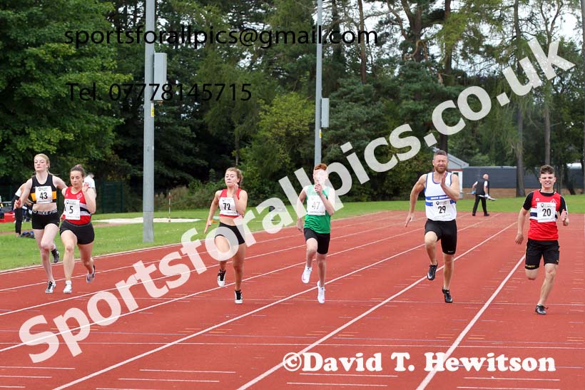 100 metres 10, NECAA Open Meeting, Morpeth, Sunday, March 23rd. David T. Hewitson/Sports for All Pics